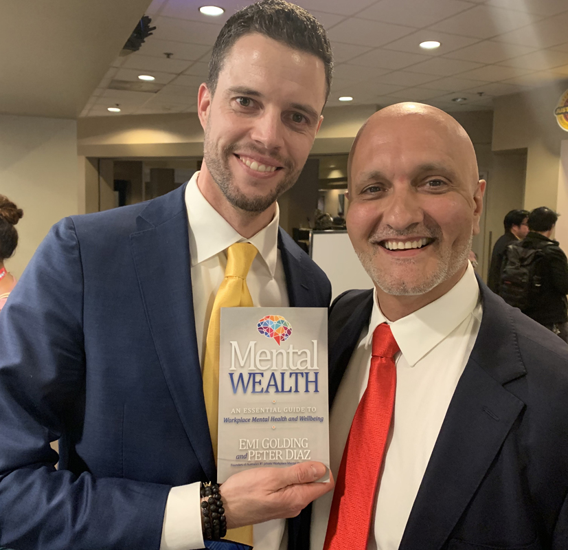 Alexander Keehnen from Nederland with Peter Diaz and the Mental Wealth book